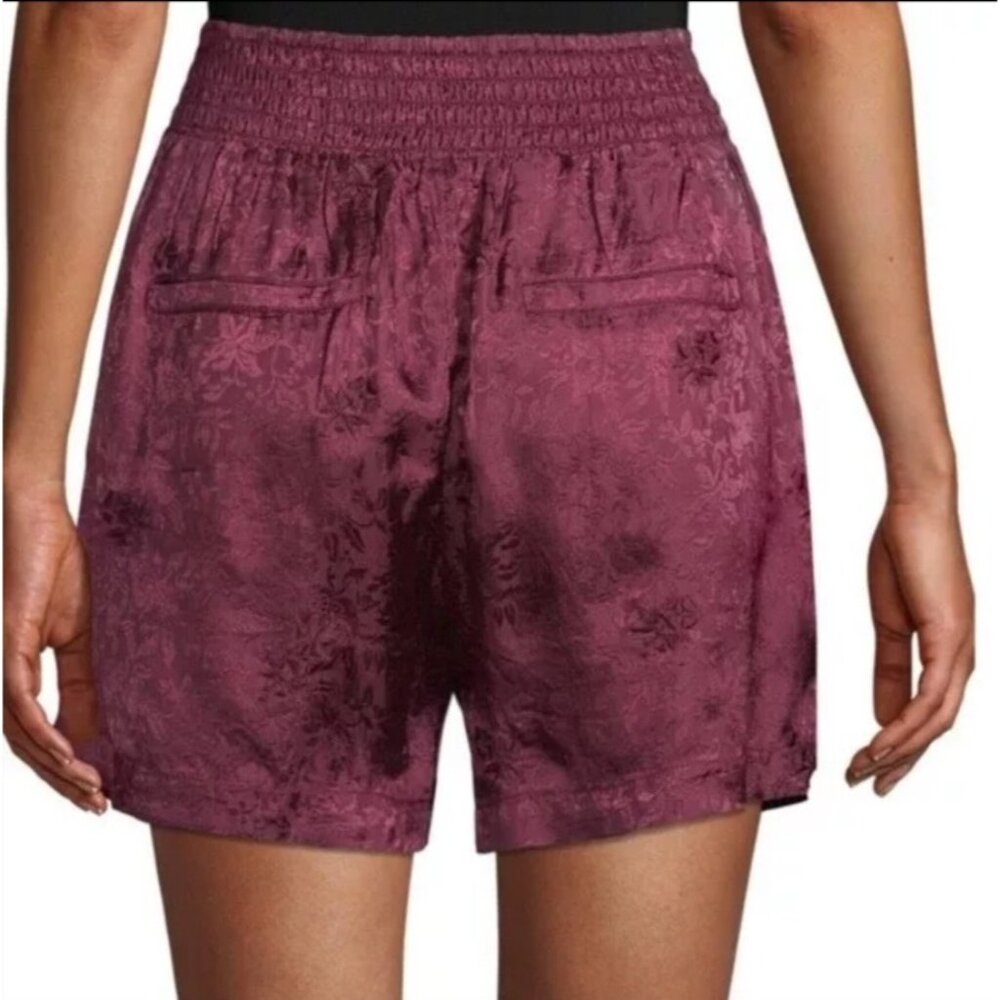Free People Go Your Own‎ Way Jacquard Shorts Women's Medium High Rise Rayon NEW - Picture 3 of 14